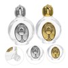 OHPHCALL Small Embossed Holy Water Bottles Refillable Catholic Blessing Water