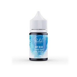 Fractal Colours FlowAir Airbrush Liquid Food Colouring 30ml Sky Blue