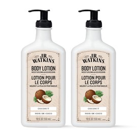 J.R. Watkins Daily Moisturizing Body Lotion, Coconut, 18 fl oz, 2 Pack
