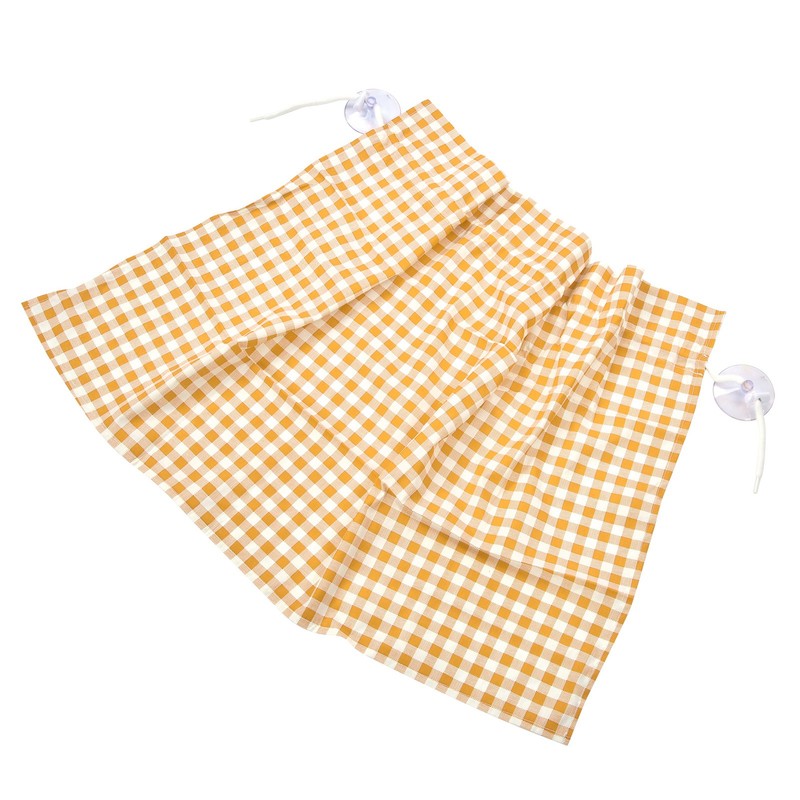 2Pcs Grid Design Anti Ultraviolet Car Curtain Side Car Window