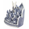 Blue Tibetan Buddhism Altar Incense Holder Display With 12 Mini