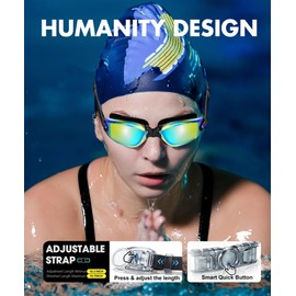 NSSIW Swim-Goggles-Adult-Women Goggles Swimming Men: Anti Fog Pool Goggles with UV400 and No Leak 2 Pack