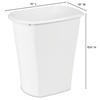 Sterilite 5.5 Gallon Rectangular Wastebasket, Open-top, Medium Sized Trash Can