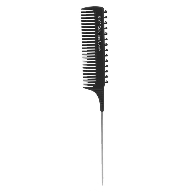 Highlighting Clip Comb,Durable Plastic Tail Comb with Hook Teeth,Fine Tooth