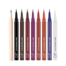 Tingphe Eyeliner is difficult to fall off, easy to draw and not easy to blurry, easy to dry, waterproof and off with warm water to improve the impression of the eye, 9 colors (08# dark white)