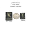 Homer Iliad or Odyssey Clay Mini Book Bead Pendant Necklace