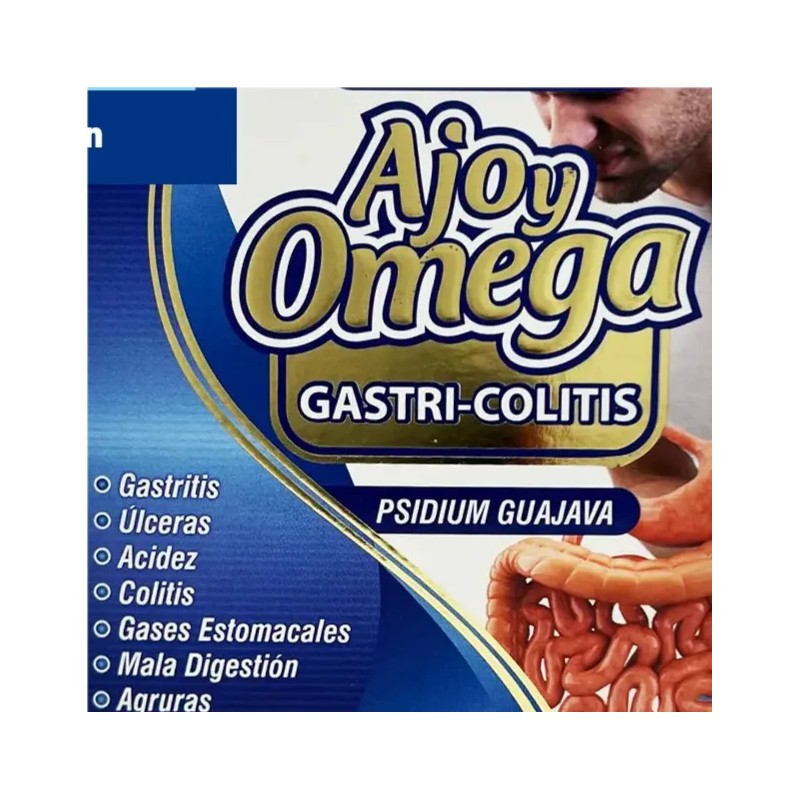 Paq Ajo Omega Nutrition Gastri Colitis Acidez Agruras Sabor
