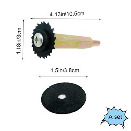 1 Set Pipe Cutting Disc Steel Pipe Cutter Rotary Tool Accessory with Grinding Wheel for PVC Water Pipes Cutting and Grinding