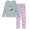 YIJIU Long Sleeve Pajamas Set Soft Cute Panda Print Pullover