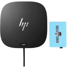 HP USB-C Essential Dock G5 (1 SuperSpeed USB Type-C; 2 USB Type-A; 1 Audio Jack; 2 DisplayPort 1.4; 1 HDMI 2.0; 1 RJ-45; 2 SuperSpeed USB Type-A (Charging)) Bundle with Dockztorm Dock