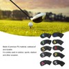 10Pcs Golf Head Cover Club Headcover Waterproof PU Elastic Closing