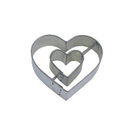Dress My Cupcake DMC41CC1023SET Heart in Heart Cookie Cutter, 3-Inch, Set of 12
