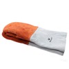 Vollum High-Heat Orange-Top Suede Oven Mitts (1 Pair) 16 Inch,