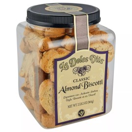 Nonni's La Dolce Vita Classic Italian Almond Biscotti 34 Ounce Container