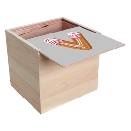 Fabulous Holzkiste – V Valentin Victor Buchstabe Alphabet Vorname Weihnachten Kinder (10 x 10 x 10 cm)