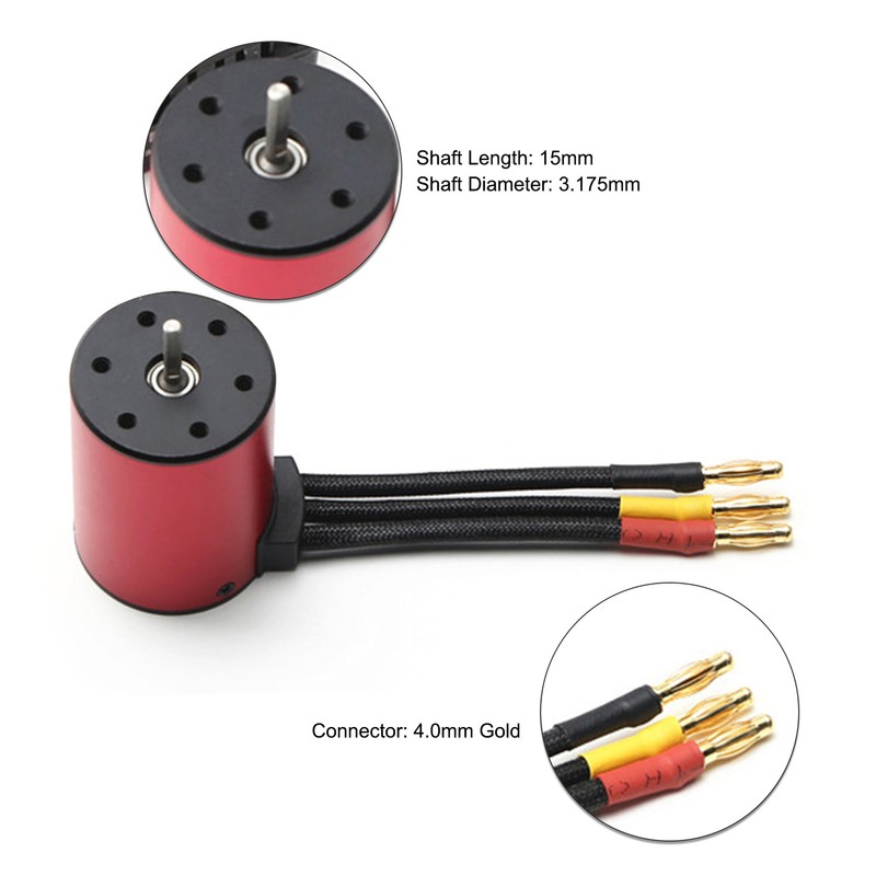 2300KV Brushless Motor 3650 Waterproof Motor with 60A Brushless ESC