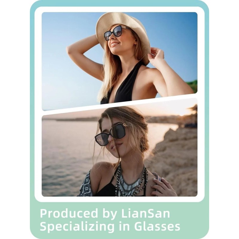 LianSan 2Pack Women Sun Readers,Readin