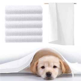 H&H Pets Disposable Bath Towel -11x23 inches Super Absorbent Wipe for Play Day or Beach, Fragrance Free, 8 Count
