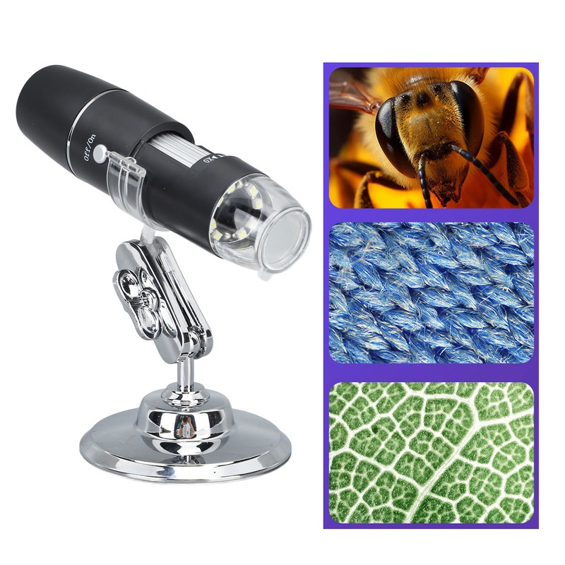 Wireless Digital Microscope With Flexible Stand Photo Video Function 0‑1000X