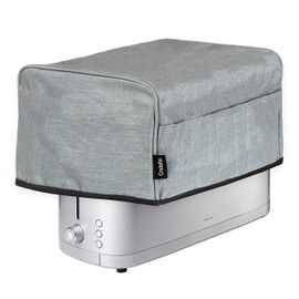 Crutello 4 Slice Long Slot Toaster Cover with Storage Pockets, For 4 Slice Toaster - Small Appliance Dust Covers