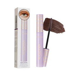 (TK Popular Product) 5D Curling Mascara - Emphasizes the three-dimensional feel of your eyes, long lasting, waterproof and sweatproof, white/black/brown, all day makeup, popular product, innovative