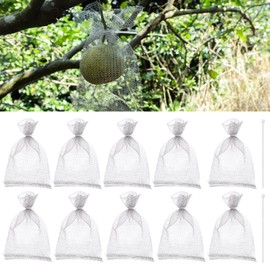 eROOSY Pack of 10 20 x 30 cm Root Protection Mesh Bag for Fruit, Vole Basket for Fruit Trees, Stainless Steel Root Protection, Plant Root Protection, Stainless Steel Root Protection for Plants