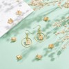 UNICRAFTALE 16Pcs 18K Gold Plated Butterfly Charms Animal Pendants Stainless