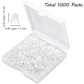 Earring Backs Ear Safety Backing Pads Earring Backstops Bullet Clutch Stopper Replacement 1000 PCs Silicone Rubber Soft for Fish Hook Earring Studs Hoops