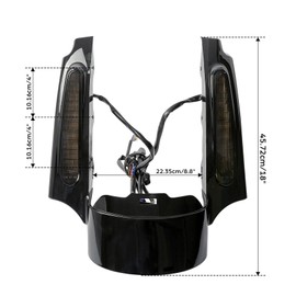 TCMT LED Rear Fender Fascia Fits For Harley Touring Road King CVO Road Glide Ultra Classic Electra Glide Street Glide 2009-2013
