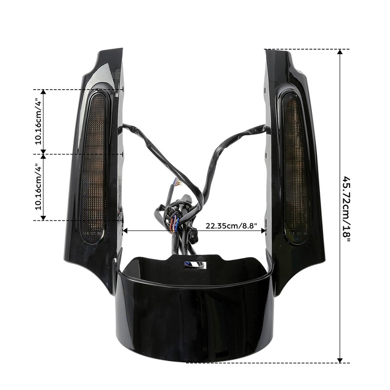 TCMT LED Rear Fender Fascia Fits For Harley Touring Road
