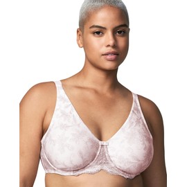 Wonderbra Womens Molded Print 2 Ply Seamless Underwire Bra, Rose Pink / Warmsteel, 38C US