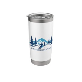 Gunstock Mountain New Hampshire Ski Resort Skiing Skier Stainless Steel Insulated Tumbler