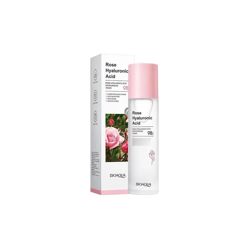 Tónico rosas + ácido hialurónico, frescura y humectación para cualquier