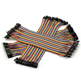 UMTMedia® 40 pcs 10cm Dupont Cables Male to Female Jumper Breadboard Wire GPIO Ribbon For Arduino PI