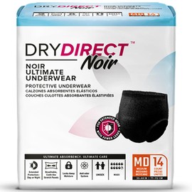 Dry Direct Noir Ultimate Protective Underwear (Medium - Pack of 14) by Parentgiving