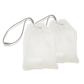 2 x ASAVO Handmade D Nylon Soap Bags (BPA Free) Quick Dry Foaming Soap Net Soap Saver Soap Bags