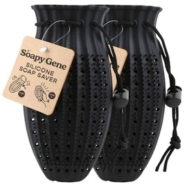 Bolsas Negras Para Jabón(2 Unidades), Bolsa De Esponja Vegetal Exfoliante Suave, Fundas Para Jabón En Barra, Bolsa Exfoliante, Bolsa Para Jabón En Bar