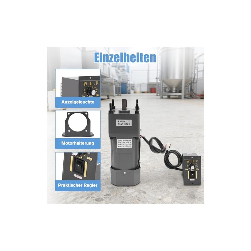 250 W Geared Motor, Electric Motor, AC 220 V Geared