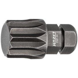 HAZET M12-2597-04 Hexagonal Bit 8 (5/16 Inch) Internal Multi-Tooth Profile XZN