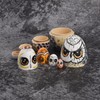 5PCS Owl Nesting Egg Cute Owl Animal Nesting Dolls Wooden