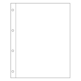 A4 Sleeves Acid Free Archive Safe for Ring Binders - Pack of 10