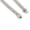 19.7in Necklace Rhombus Full Rhinestones Cool Double Layered Chain Necklace