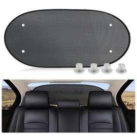 ZATOOTO Car Rear Window Sun Shade, Sun Shade for Back Window, Mesh Sunshade Screen with Suction Cups, Sun Protect from Heat and UV Rays 100 x 40 cm