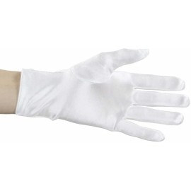 Unbranded Shiny Stretch Satin Dress Gloves Wrist Length 2BL