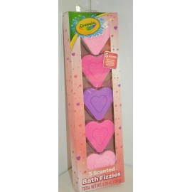 Crayola 5 PC Crayola BATH FIZZIES Scents Cherry APPLE Berry Grape COTTON CANDY Age 3+