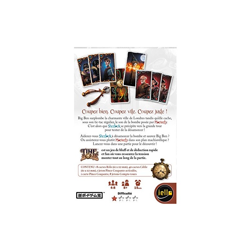 IELLO 51342 Jeu Mini Games - Time Bomb - Sherlock