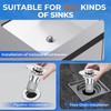 Bathroom Sink Drain Strainer,(2PCS) Pop-up Sink Drain Strainer with Removable