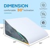 Sasttie Wedge Pillow, 12 Inch Memory Foam Bed Wedge Pillow