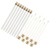 8Pack Wine Bottle Torch Kit Long Life Torch Wicks Brass