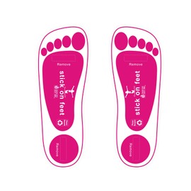 STICKONFEET Premium Feet Pads for Spray Tanning – Disposable Spray Tan Feet Pads – Hygienic and Easy-to-Use Foot Protectors Designed for Salons and Mobile Spray Tanning Professionals - 25 Pairs